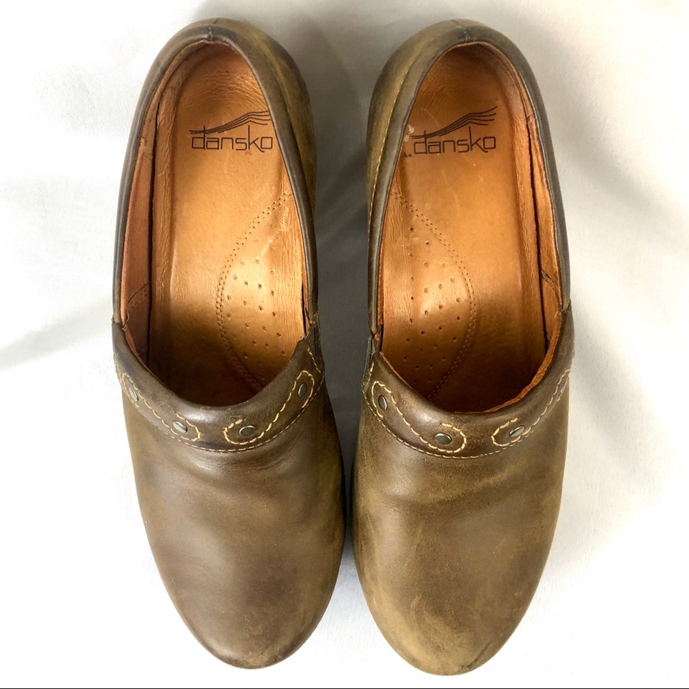 Dansko Riki Crazy Horse Brown Leather Size 39 - Picture 3 of 7